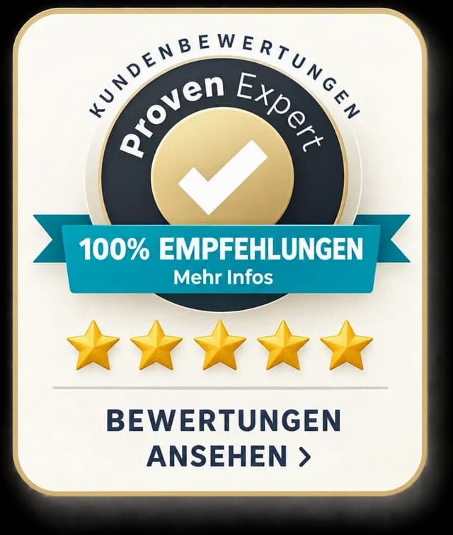 ProvenExpert: 100 Prozent Empfehlungen — Bewertungen ansehen